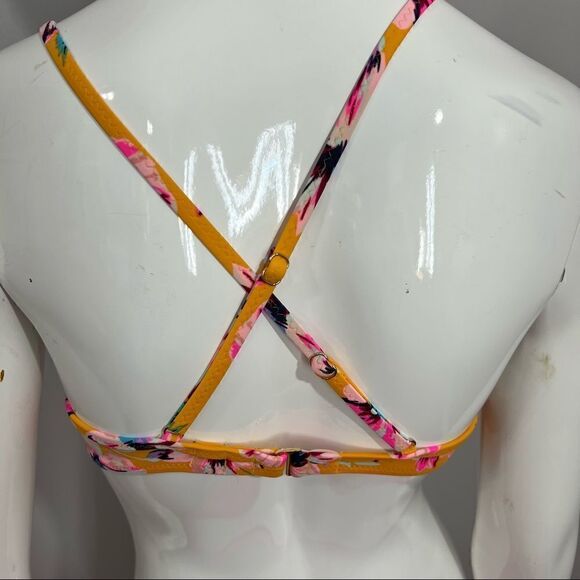 Shade &‎ Shore/VS Pink and Yellow Tropical print bikini - 34C/S - Picture 8 of 14